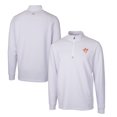 thumbnail image 1 of Men's Cutter & Buck  White Texas Longhorns Vault DryTec Traverse Stretch Quarter-Zip Pullover, 1 of 3