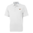 thumbnail image 1 of Men's Cutter & Buck White Texas Longhorns Virtue Eco Pique Recycled Polo, 1 of 1