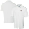 thumbnail image 1 of Men's Cutter & Buck  White Texas Tech Red Raiders Alumni Logo DryTec Genre Textured Solid Polo, 1 of 3