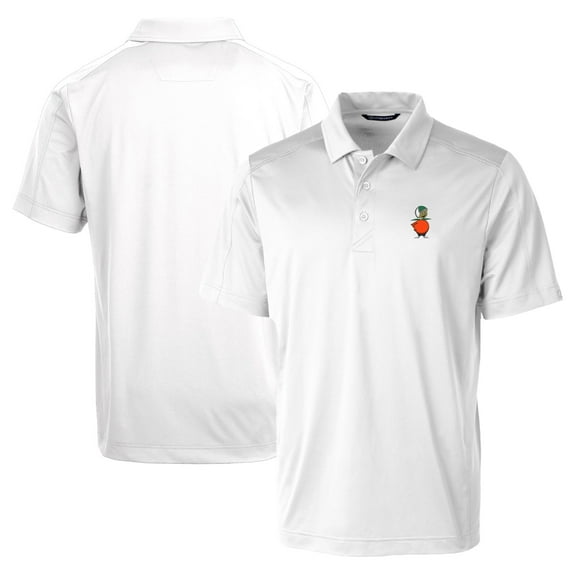 Men's Cutter & Buck White UCF Knights Team Logo Big & Tall Prospect Textured Stretch Polo