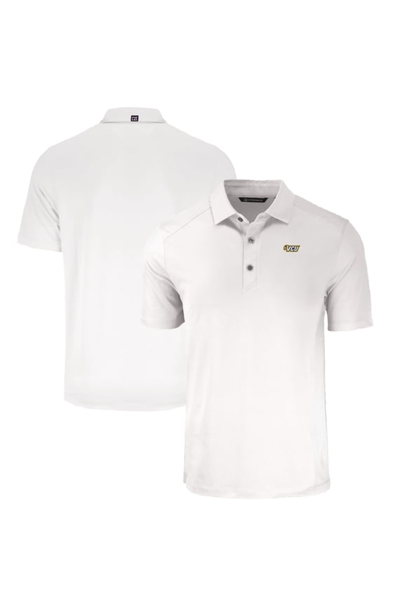 Men's Cutter & Buck White VCU Rams Forge Eco Stretch Recycled Polo