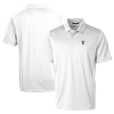 Men's Cutter & Buck White Villanova Wildcats Team Logo Big & Tall Prospect Textured Stretch Polo