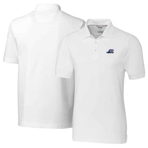 Men's Cutter & Buck White West Michigan Whitecaps Big & Tall DryTec Advantage Tri-Blend Pique Polo
