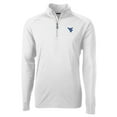 thumbnail image 1 of Men's Cutter & Buck White West Virginia Mountaineers Adapt Eco Knit Quarter-Zip Pullover Jacket, 1 of 1
