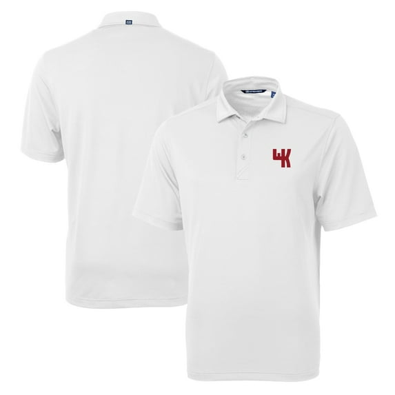 Men's Cutter & Buck White Western Kentucky Hilltoppers Team Big & Tall Virtue Eco Pique Recycled Polo