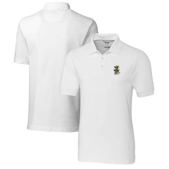 Men's Cutter & Buck White Wichita State Shockers Advantage Tri-Blend DryTec Pique Polo