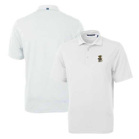 Men's Cutter & Buck White Wichita State Shockers Team Logo Virtue Eco Pique Recycled Polo