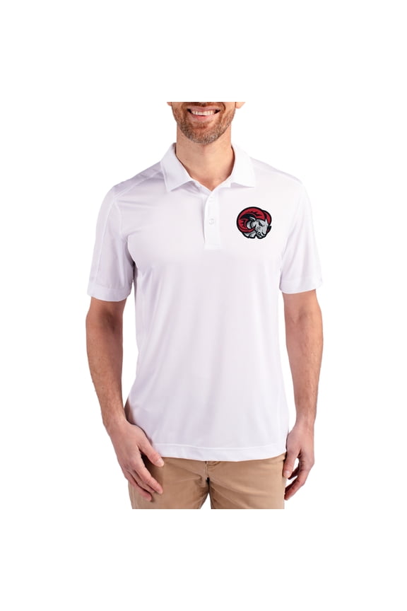 Men's Cutter & Buck White Winston-Salem State Rams Prospect Eco Textured Stretch Recycled Polo