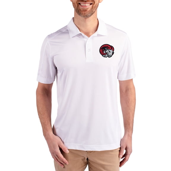 Men's Cutter & Buck White Winston-Salem State Rams Prospect Eco Textured Stretch Recycled Polo