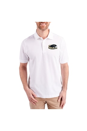 Men's Cutter & Buck White Wisconsin-Milwaukee Panthers Advantage Eco Pique Tri-Blend Polo