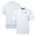 thumbnail image 1 of Men's Cutter & Buck White Wyoming Cowboys Big & Tall Virtue Eco Pique Tile Print Recycled Polo, 1 of 3