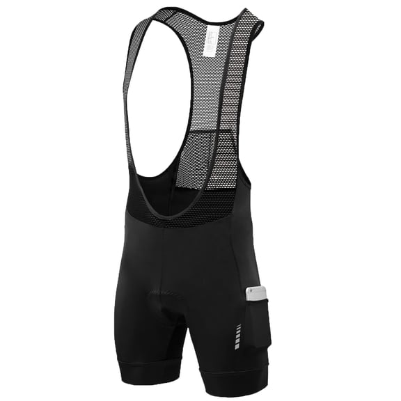 Qualidyne Men’s Cycling Bib Shorts, 4D Padded Road Bike Bibs with Pockets, Breathable Bike Shorts for Road Riding & MTB