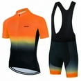 thumbnail image 1 of Men's Cycling Clothing Quick-dry Breathable Mountain Bike Cycling Jersey with Cycling Bib Shorts Set, 1 of 7