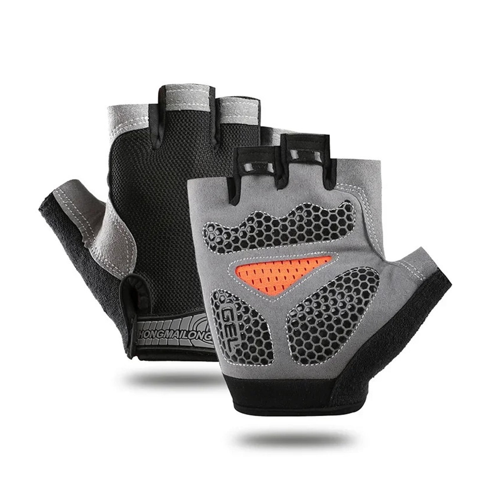Men's Cycling Gloves Anti-slip MTB Bike Bicycle Motorcyclists Fingerless Gloves ,Flexible and Comfortable