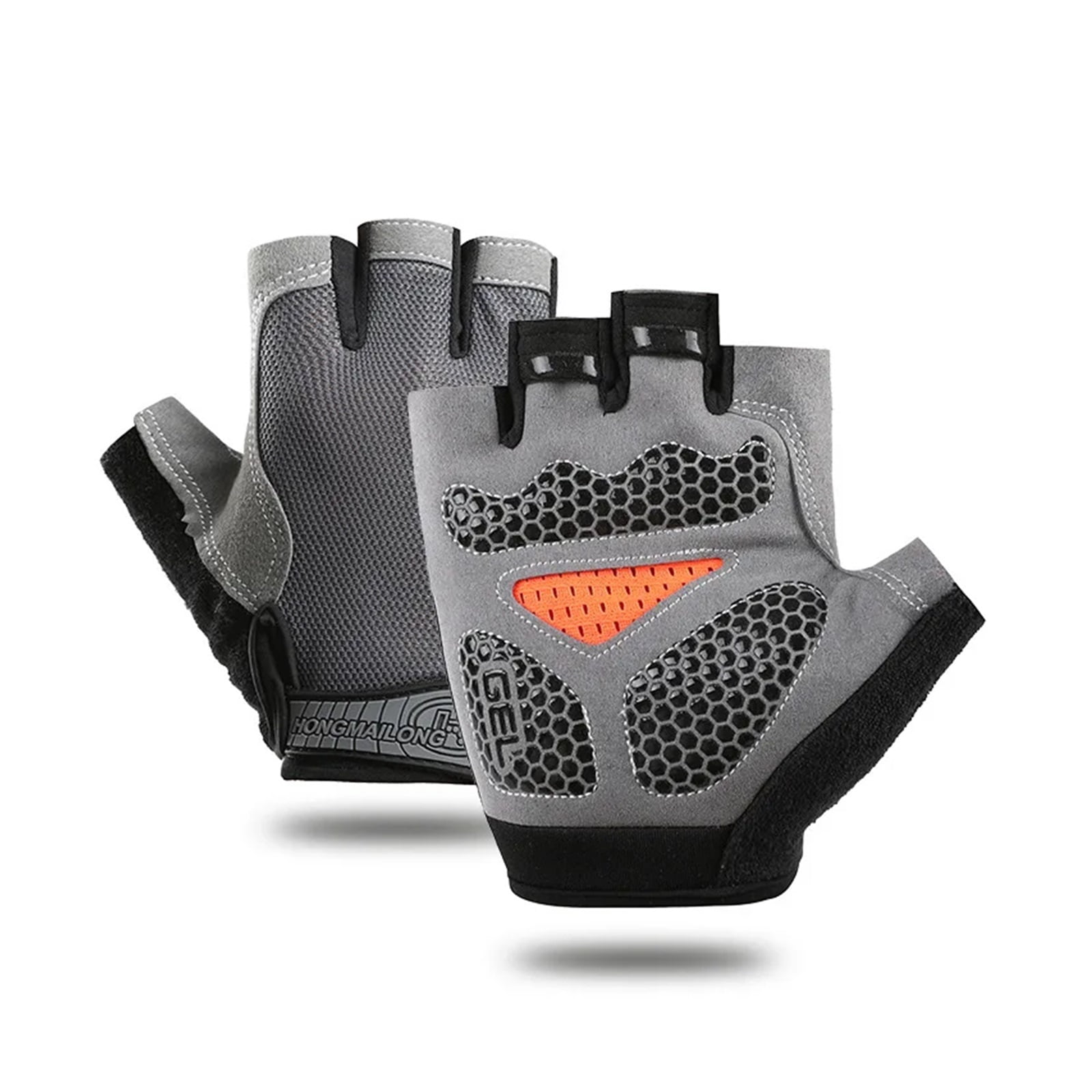 Men's Cycling Gloves Anti-slip MTB Bike Bicycle Motorcyclists Fingerless Gloves ,Flexible and Comfortable