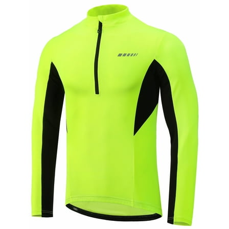 Leopatrix Men's Long Sleeve Cycling Jersey Spring Fall Road Bike Shirt Biking Bicycle Mountain Bike Jersey with 3 1 Rear Pockets