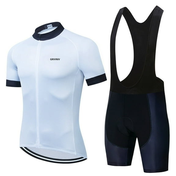 Men's Cycling Jersey Sets Road Bike Jersey Bicycles Clothing, Bib Shorts with Pockets Padded