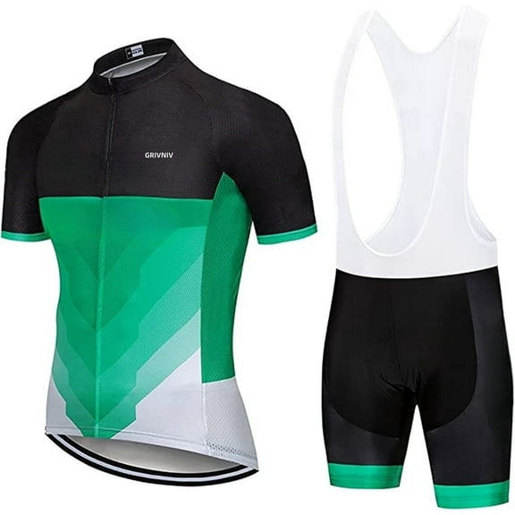 Men's Cycling Jersey Suit Road Bicycle Clothing Cycling Shirt with Bib Pants