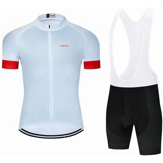 Men's Cycling Jersey Suit Road Bicycle Clothing Cycling Shirt with Bib Pants
