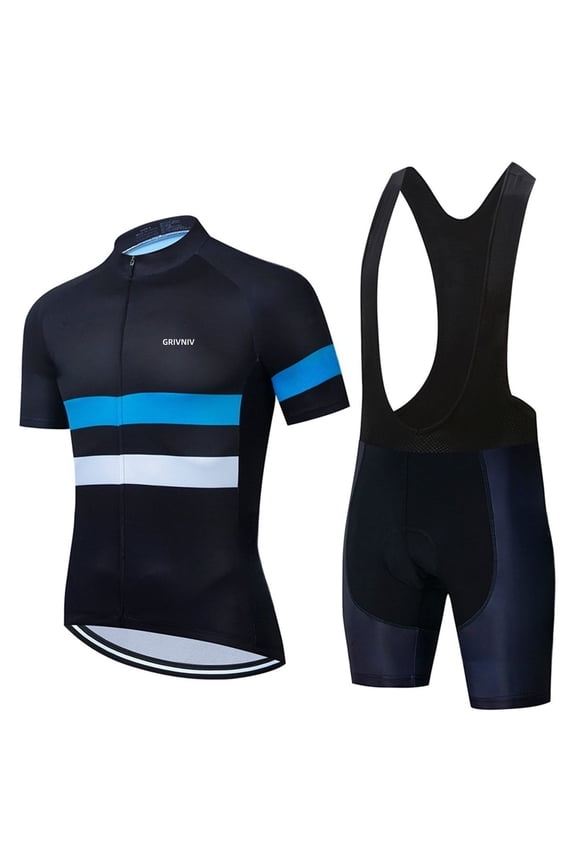 Men's Cycling Jersey Suit Road Bicycle Clothing Cycling Shirt with Bib Pants