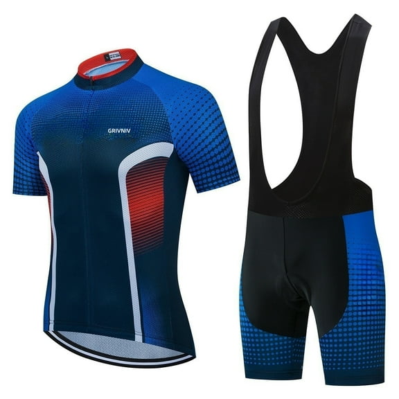 Men's Cycling Jersey Suit Road Bicycle Clothing Cycling Shirt with Bib Pants