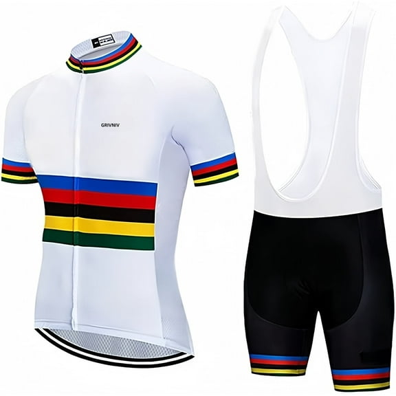 Men's Cycling Jersey Suit Road Bicycle Clothing Cycling Shirt with Bib Pants
