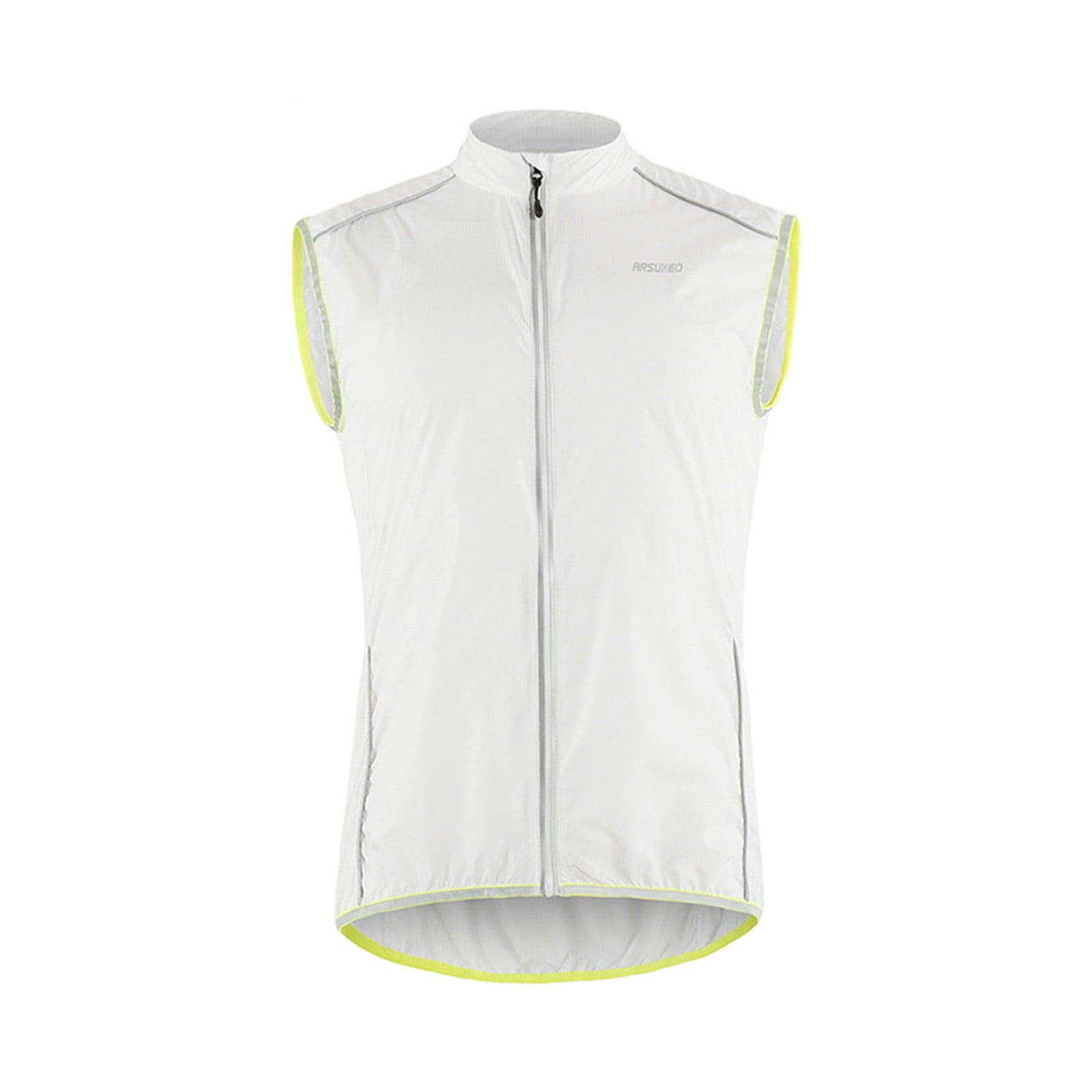 Men's Cycling Running Jacket Bike Windbreaker Vest Reflective