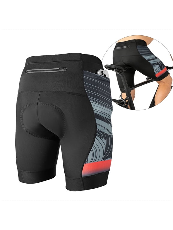 Mens Cycling Shorts 4D Gel Padded Bicycle Riding Summer Gym Training Shorts Biking Half Knicks