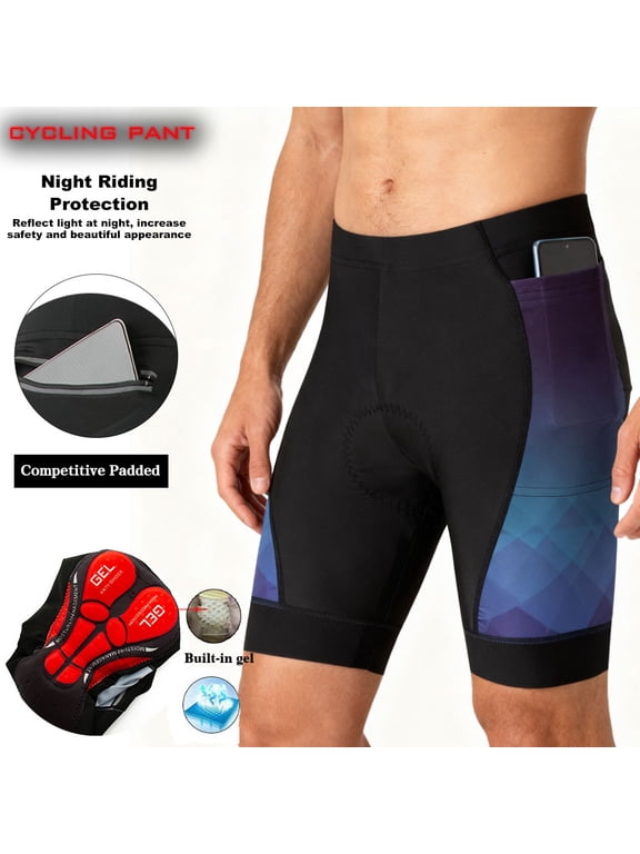 Men's Cycling Shorts Padded Bicycle Riding Pants Bike Biking Clothes Cycle Wear Tights