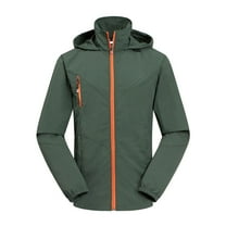 Men's Cycling Stretch Rain Jacket With Hood Windproof And Waterproof Stand Collar Bomber Jackets Ultralight Windbreaker