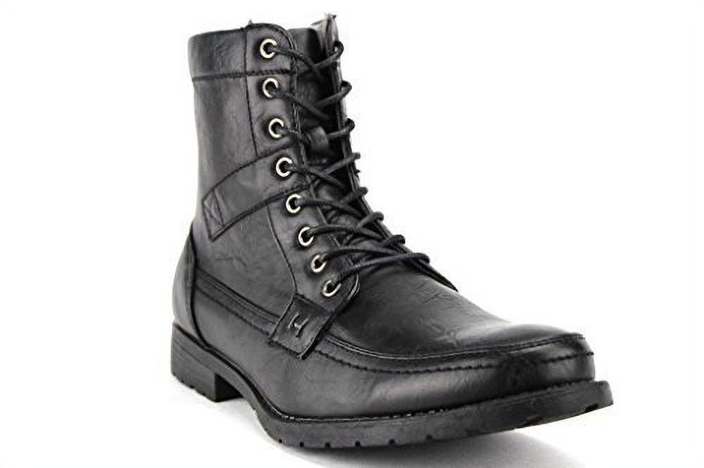 Calf length combat boots deals