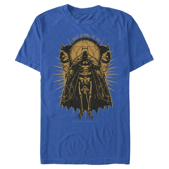 Men's Batman Become the Bat  Graphic Tee Royal Blue X Large