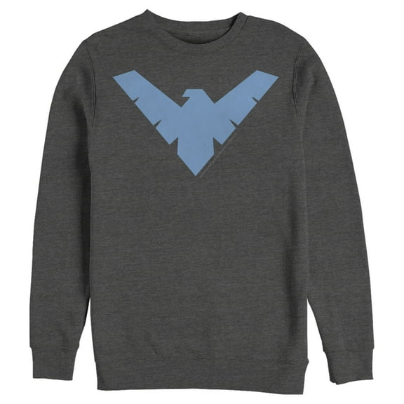 Men's Batman Nightwing Logo  Sweatshirt Charcoal Heather Medium