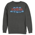 thumbnail image 1 of Men's Batman Logo Boy Wonder Robin  Sweatshirt Charcoal Heather Medium, 1 of 3