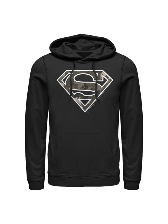 Men's Superman Camo Logo Pull Over Hoodie