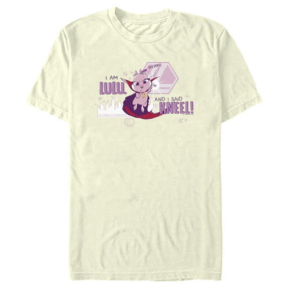 Men's DC League of Super-Pets I Am Lulu and I Said Kneel Graphic Tee Beige Medium