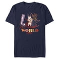 thumbnail image 1 of Men's DC League of Super-Pets Lulu Rule The World  Graphic Tee Navy Blue 3X Large, 1 of 5