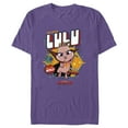 thumbnail image 1 of Men's DC League of Super-Pets Rule the World Lulu Badge  Graphic Tee Purple Large, 1 of 4