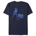 thumbnail image 1 of Men's DC League of Super-Pets Wonder Woman and PB Silhouette  Graphic Tee Navy Blue Large, 1 of 5