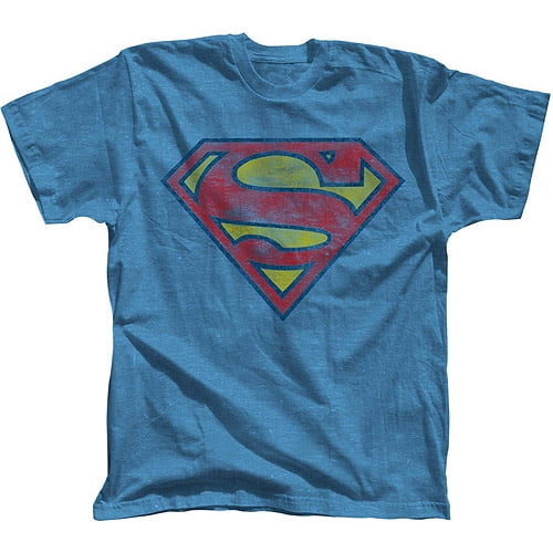 slange Søndag studieafgift Men's DC Superman Basic Logo Short Sleeve Graphic T Shirt - Walmart.com