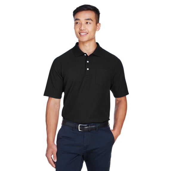 Men's DRYTEC20™ Performance Pocket Polo - BLACK - 3XL