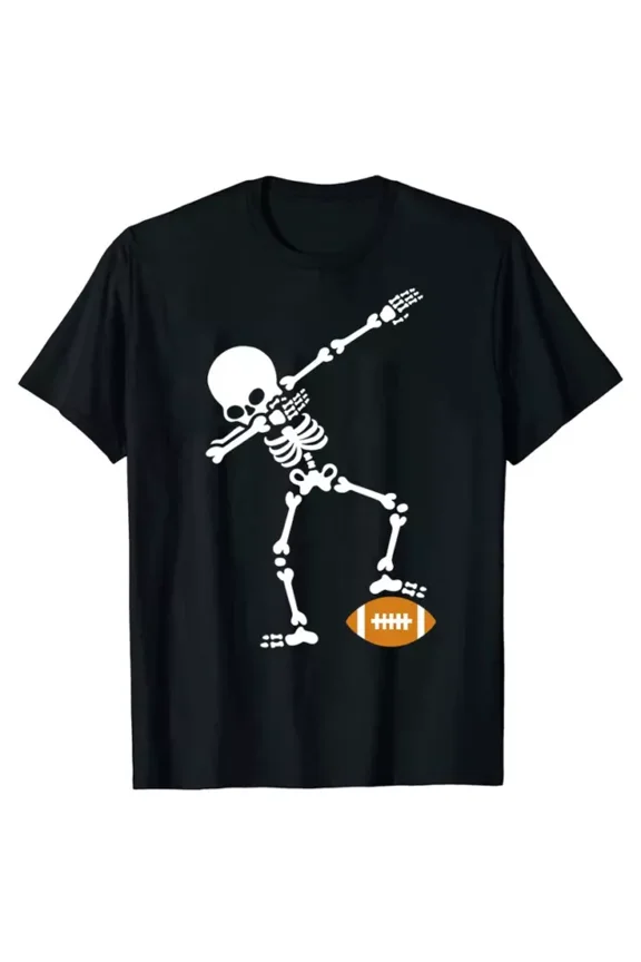Men's Dab Dabbing Skeleton Rugby American Football Crewneck