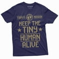 thumbnail image 1 of Men's Dad Father's Dad Daughter son T-shirt Today's Mission Funny Shirt For Father (Medium Navy Blue), 1 of 5