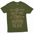 thumbnail image 1 of Men's Dad Father's Dad Daughter son T-shirt Today's Mission Funny Shirt For Father (XX-Large Military Green), 1 of 6