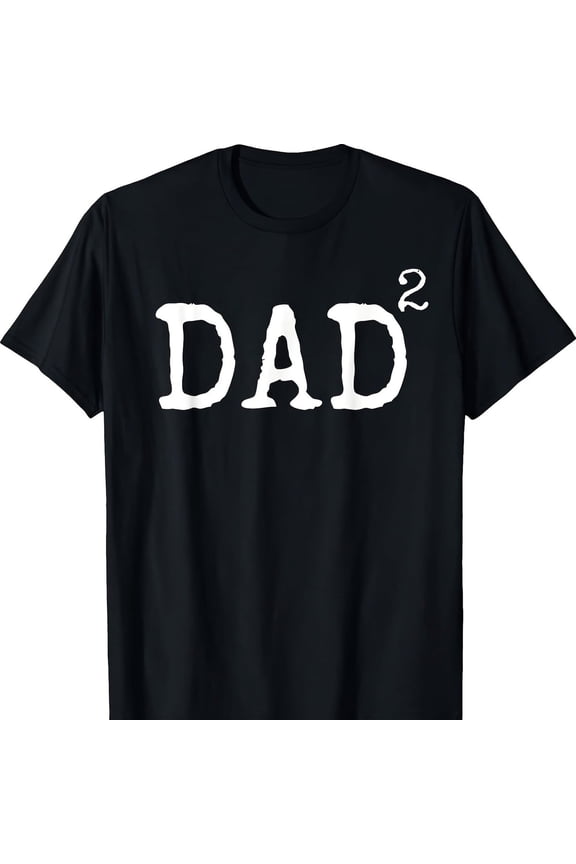 Men's Dad Squared T-Shirt Funny Math Father's Day Gift Idea Short Sleeve Retro Graphic Tee