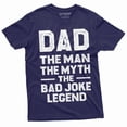 thumbnail image 1 of Men's Dad bad joke legend funny T-shirt Father's day Papa daddy Father gift Tee shirt for him (Large Navy Blue), 1 of 7