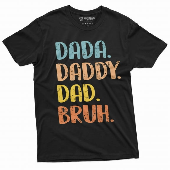 Men's Dada Daddy Dad Bruh T-shirt Father's day funny Gift Tee shirt Dad Papa Father Tshirt