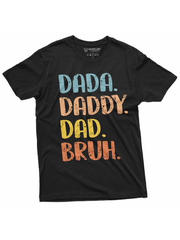 Men's Dada Daddy Dad Bruh T-shirt Father's day funny Gift Tee shirt Dad Papa Father Tshirt