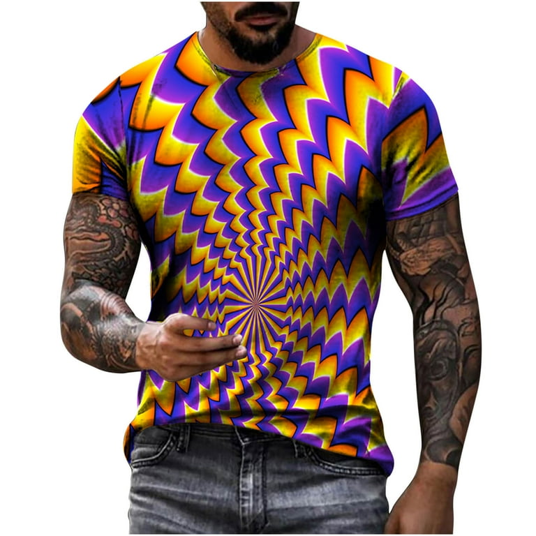 Men s Daily Plus Size T Shirt Novelty Graphic 3D Print Long Sleeve
