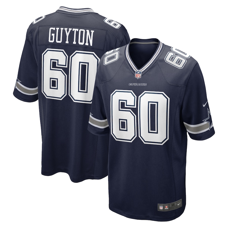 Men's Dallas_Cowboys Tyler Guyton Navy 2024 NFL Draft First Round Pick